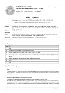 Zápis z 2. jednání výboru, ze dne 13. 4. 2023