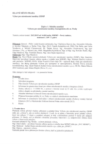 Zápis z 1. jednání Výboru pro národnostní menšiny, ze dne 20. 5. 2015