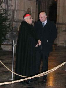 Náměstek pražského primátora Jan Bürgermeister se zúčastnil v Katedrále sv. Víta rozsvícení Betlémského světla