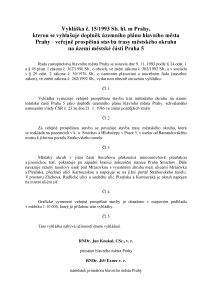 obecně závazné vyhlášky č. 15/1993 Sb. hl. m. Prahy
