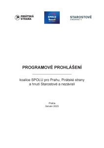 Programové prohlášení koalice SPOLU pro Prahu, Pirátské strany a hnutí Starostové a nezávislí