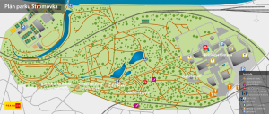 Stromovka - mapa