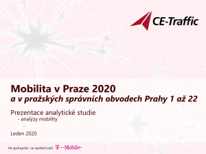 Mobilita v Praze 2020  a v pražských správních obvodech Prahy 1 až 22