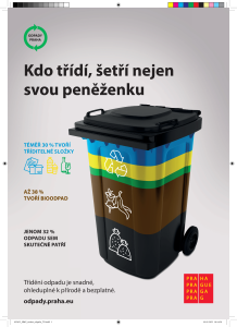 Informační leták k třídění odpadu v Praze