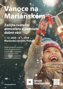 Plakát k akci Vánoce na Mariánském