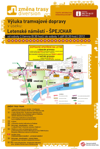 Výluka tramvajové dopravy v úseku Letenské náměstí - Špejchar