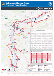 Mapka &#8211; trasa Volkswagen Maratonu Praha 2015