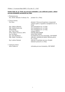 Rada hlavního města Prahy zřídila své komise