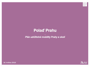 Polaď Prahu - Plán udržitelné mobility Prahy a okolí