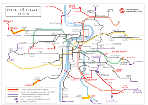 Tramvajová síť - schéma &#8211; výhled