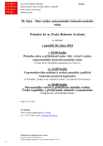 241026 - Avízo - Pietní - 28. říjen