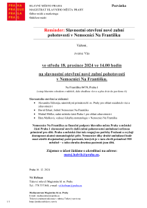 241216-Pozvánka-REMINDER - Zubní pohotovost Na Františku