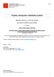 250401 - Avízo  - Dostupné bydlení