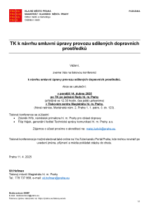 250411 - Pozvánka - TK - Sdílené dopravní prostředky