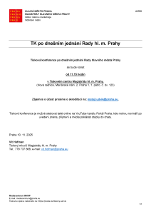 251110 - Avízo - TK po jednání RHMP