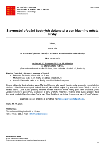 251111-Pozvánka-Čestná občanství, stříbrné a bronzové medaile