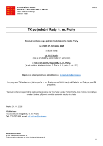 251121 - Avízo - TK po jednání RHMP