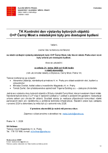 260114 - Pozvánka - TK -Kontrolní den objektů O+P Černý Most