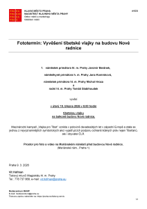 260309 - Avízo  - Vyvěšení tibetské vlajky