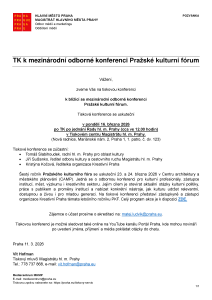260311 - Pozvánka - TK - Pražské kulturní fórum