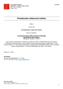 260324 - Pozvánka - Primátorská velikonoční sbírka