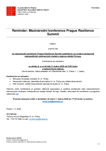 260407 - Pozvánka - Prague Resilience Summit