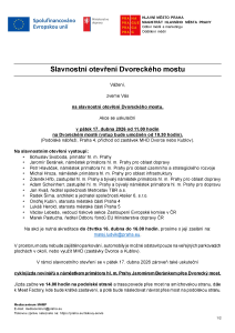 260414-Pozvánka-Otevření Dvoreckého mostu