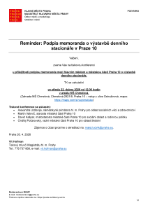 260420 - Pozvánka - Reminder - Memorandum denní stacionář