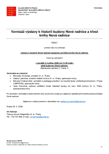 260429 - Pozvánka - Vernisáž výstavy Nová radnice
