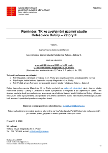 260622 -Pozvánka - Reminder -TK Územní studie Bubny