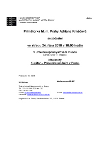 Křest knihy Kurátor &#8211; Průvodce uměním v Praze