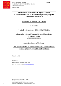 Pietní akt u příležitosti 80. výročí vzniku 1. československého polního praporu v uralském Buzuluku