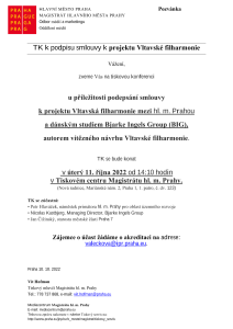 TK k podpisu smlouvy k projektu Vltavské filharmonie