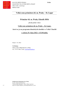 Velká cena primátora hl. m. Prahy &#8211; St. Leger