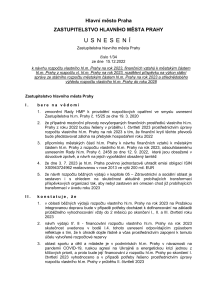 Usnesení Zastupitelstva HMP č. 1/34 ze dne 15. 12. 2022