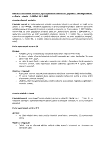 Přehled kontrol za odbor DPC rok 2025