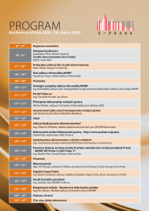 Program konference ePraha 2009