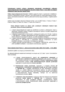 Přehled kontrol za odbor DSC rok 2025