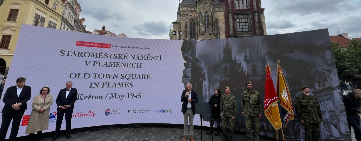 Ze zahájení projektu Staroměstské náměstí v plamenech