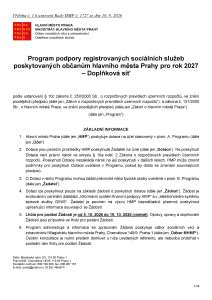 Program Doplňková síť 2027