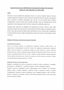 Koncepce rozvoje PO DS Kobylisy 2021-2026