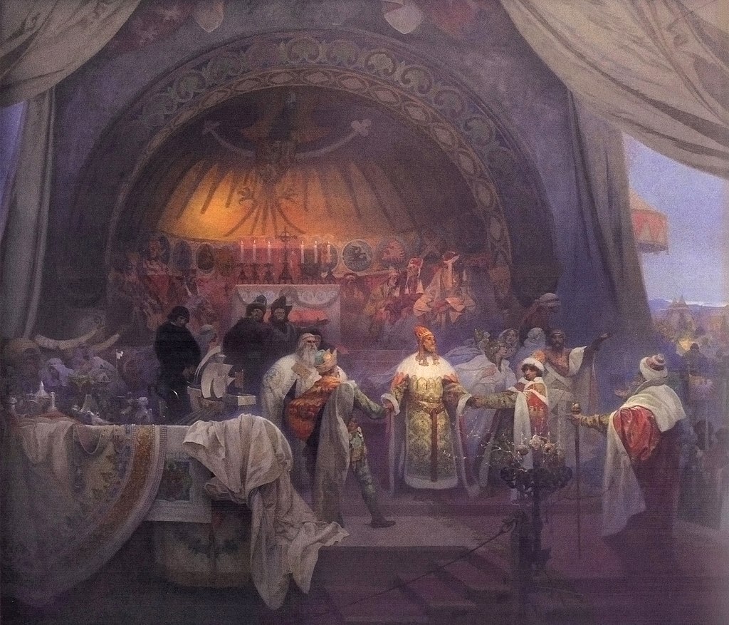 Alfons Mucha: Přemysl Otakar II. král železný a zlatý