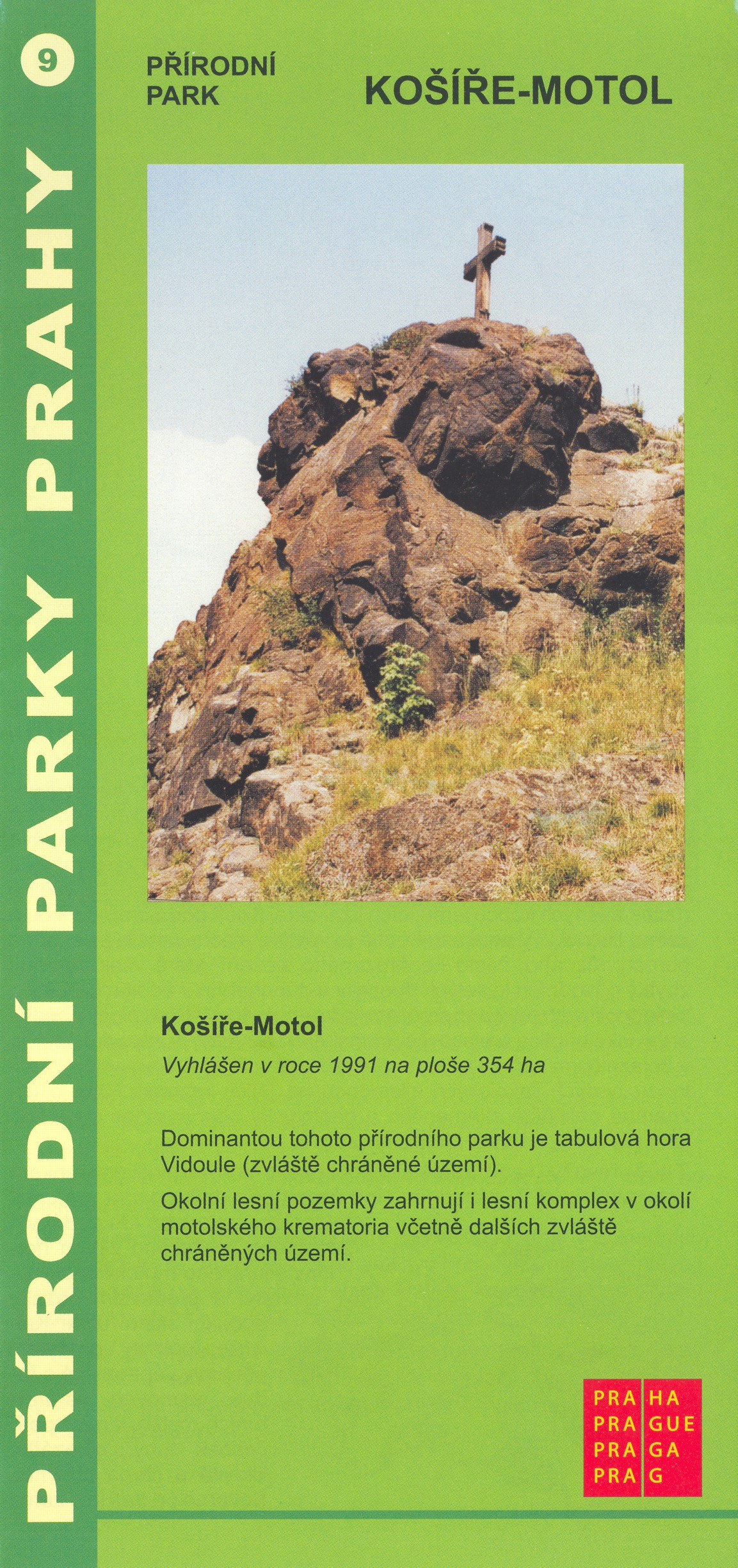 informační materiál Přírodní parky Prahy, č.9 - Košíře-Motol
