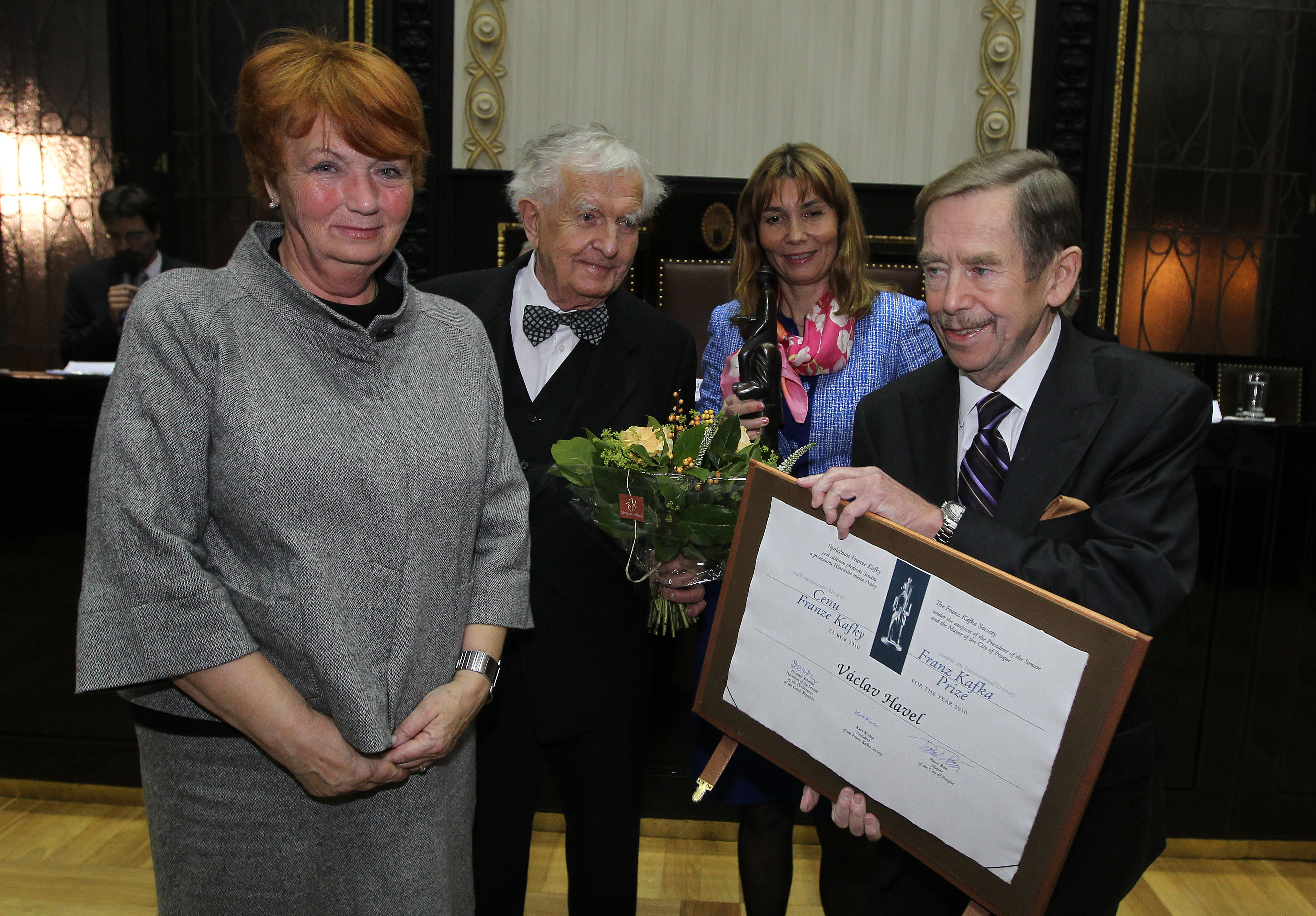 Desátou Cenu Franze Kafky získal Václav Havel