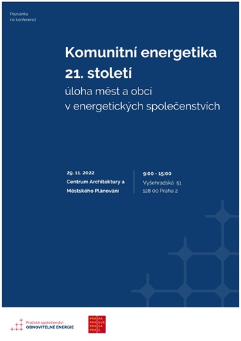 Konference Komunitní energetika 21. století - plakát