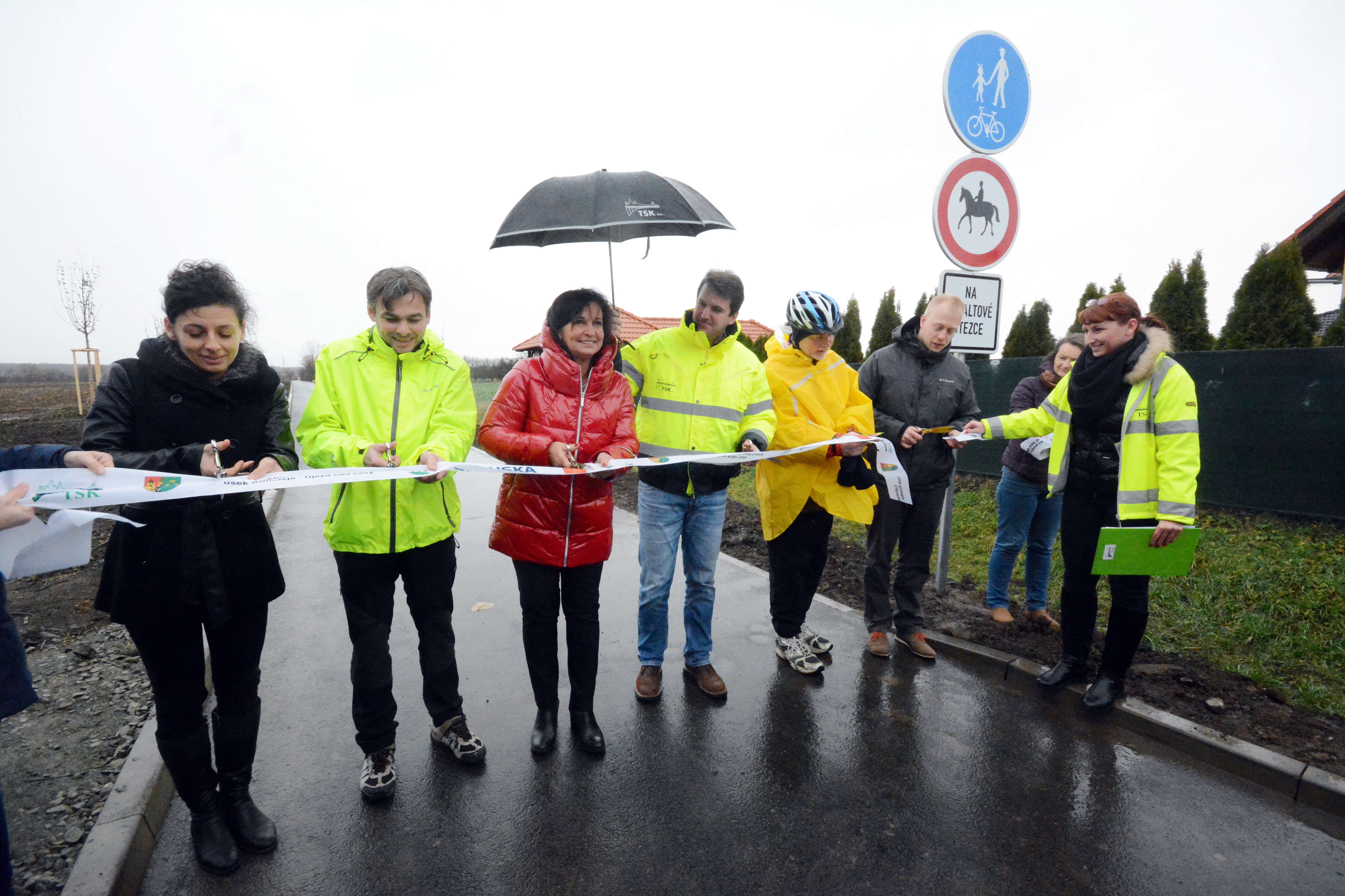 Nová cyklostezka mezi Kolodějemi a Újezdem nad Lesy