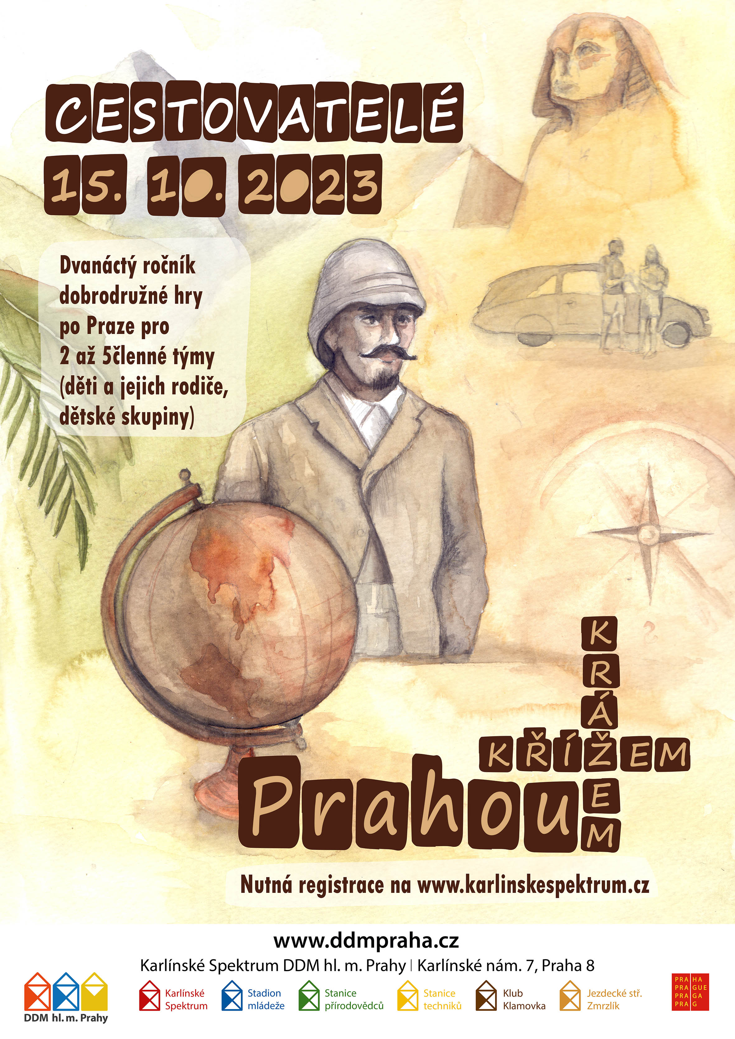 plakát akce Prahou křížem krážem