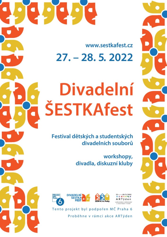 Plakát Divadelního ŠESTKAfestu 2022