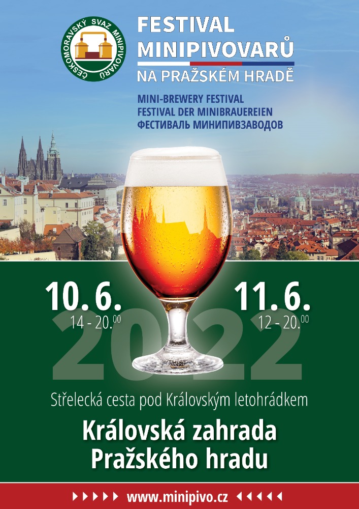 Plakát Festivalu minipivovarů na Pražském hradě