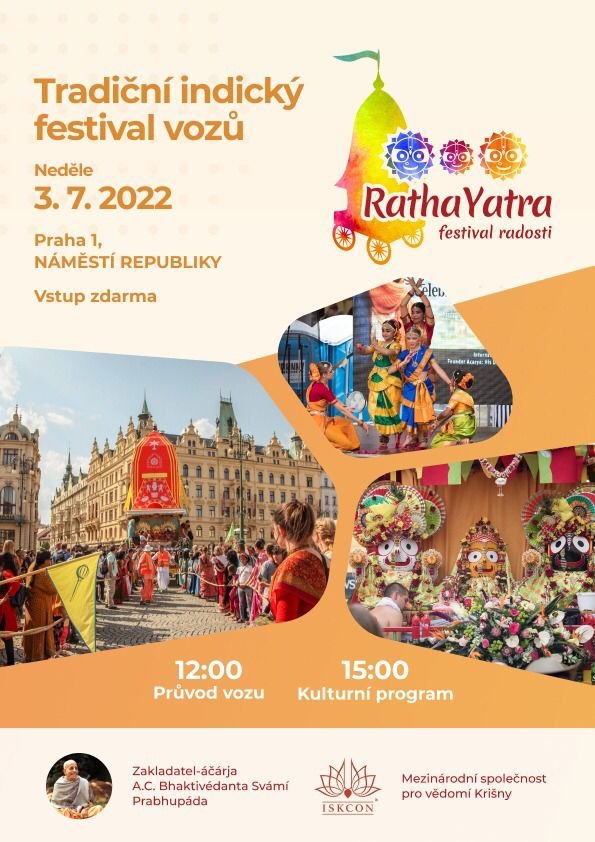Plakát festivalu Ratha-Yatra